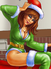 Fantastic, sexy mistresses dominating on male and female slaves art pictures